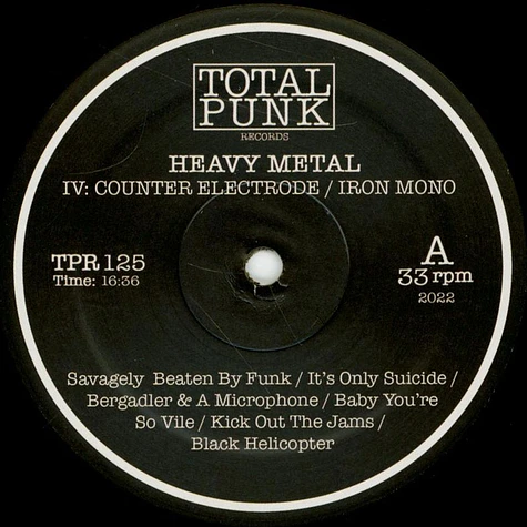 Heavy Metal - Iv: Counter Electrode Iron Mono