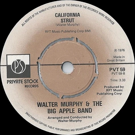 Walter Murphy & The Big Apple Band - A Fifth Of Beethoven