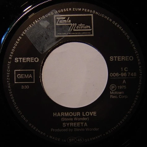 Syreeta - Harmour Love