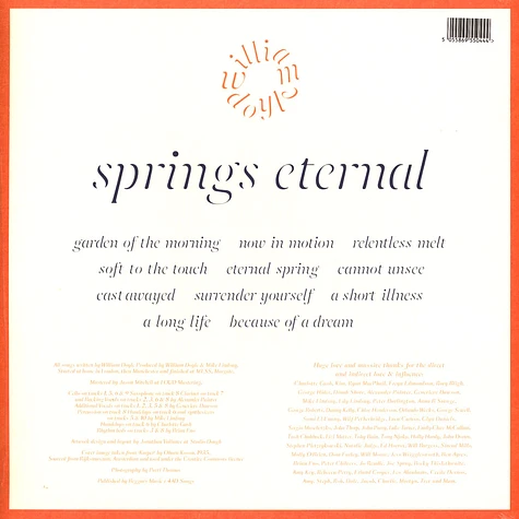 William Doyle - Springs Eternal Blue Vinyl Edition
