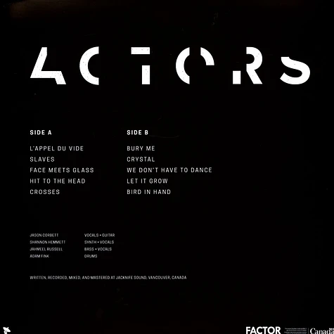 Actors - It Will Come To You Splatter Vinyl Edition