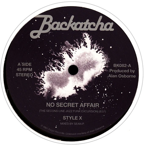 Style X - No Secret Affair - Remixes