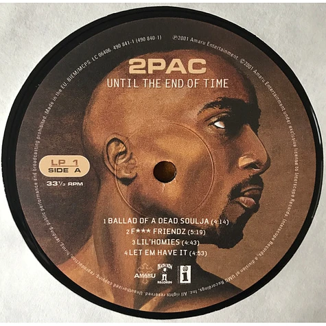 2Pac - Until The End Of Time - Vinyl 4LP - 2001 - EU - Original | HHV