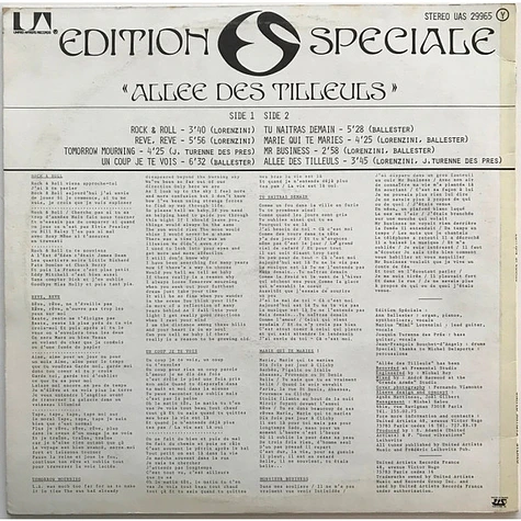 Edition Speciale - Allée Des Tilleuls