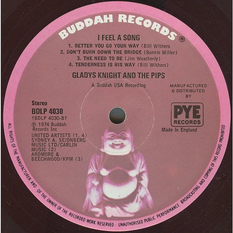 Gladys Knight And The Pips - I Feel A Song