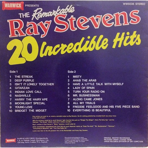 Ray Stevens - The Remarkable Ray Stevens