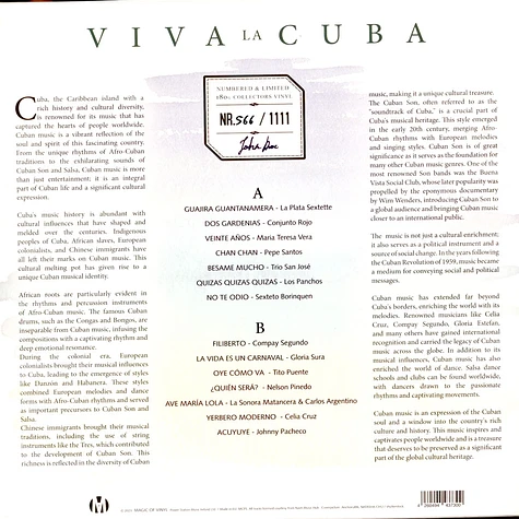 V.A. - Viva La Cuba Mint Vinyl Edition