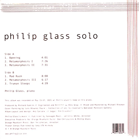 Philip Glass - Philip Glass Solo