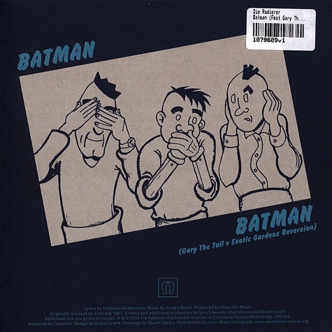 Die Radierer - Batman (Feat Gary The Tall & Exotic Gardens Reversion)