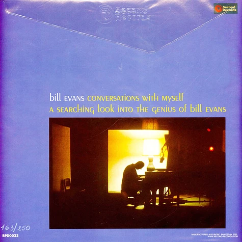 Bill Evans - Conversations With Myself Clear/Blue Splatter Vinyl Edition
