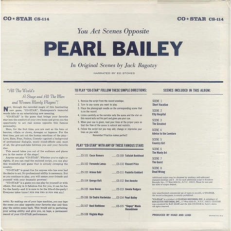 Pearl Bailey - The Record Acting Game