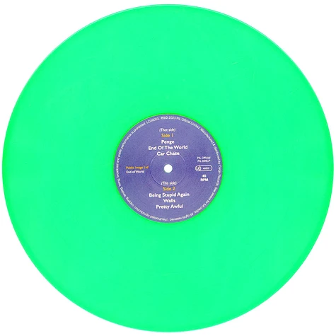 Public Image Ltd - End Of World Neon Green Vinyl Edition