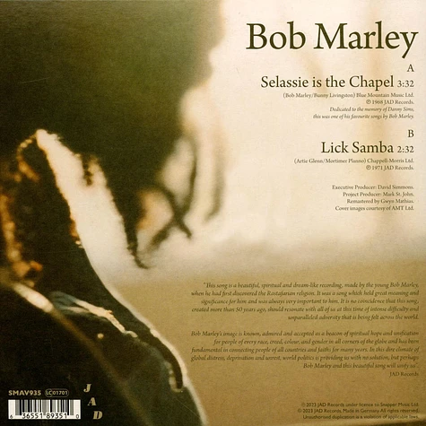 Bob Marley - Selassie Is The Chapel / Lick Samba