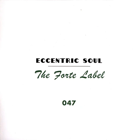 V.A. - Eccentric Soul: The Forte Label Black Vinyl Edition