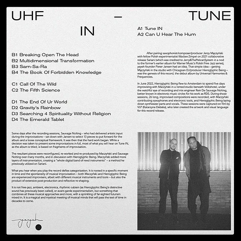 Uhf (Hieroglyphic Being & Jerzy Maczynski) - Tune In