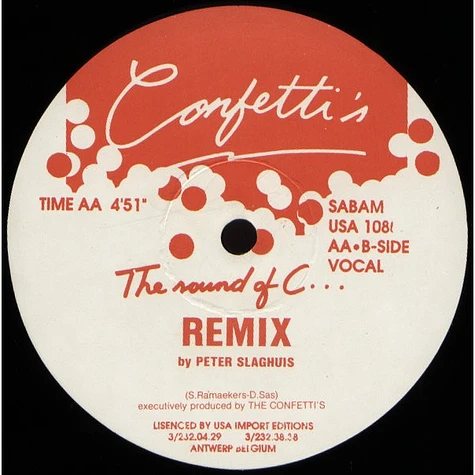 Confetti's - The Sound Of C... (Remix By Peter Slaghuis)