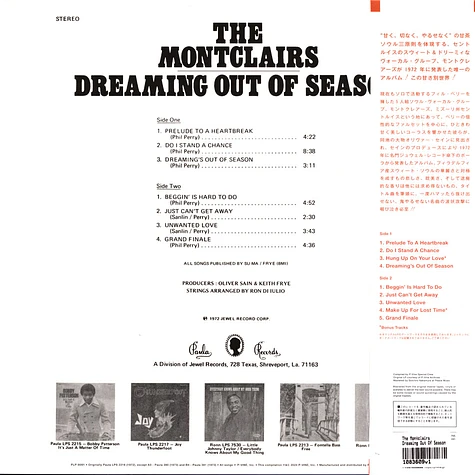 The Montclairs - Dreaming Out Of Season