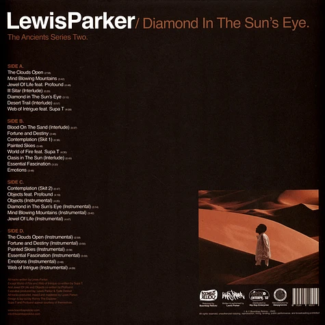 Lewis Parker - Diamond In The Sun's Eye (The Ancient Series Two) Black Vinyl Edition