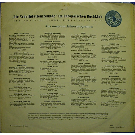 Franz Schubert, Friedrich Wührer - Forellen-Quintett A-Dur Op. 114 - Nocturne ES-Dur Op. 148