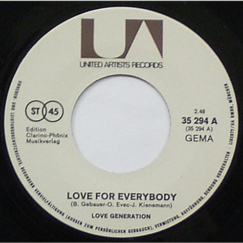 Love Generation - Love For Everybody