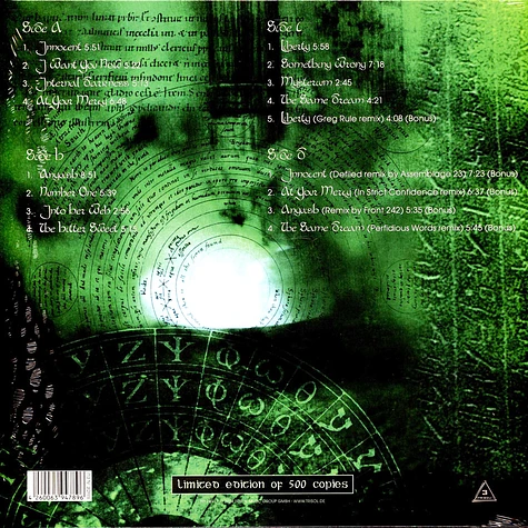 Clan Of Xymox - Notes From The Underground Black Vinyl Edition