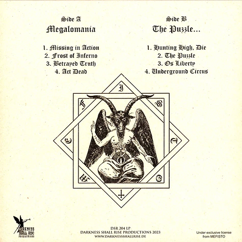 Mefisto - Megalomania / The Puzzle Gold Vinyl Edition