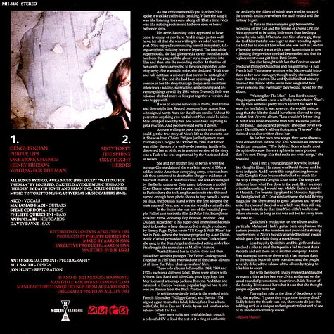 Nico - Drama Of Exile Lavender Vinyl Edition