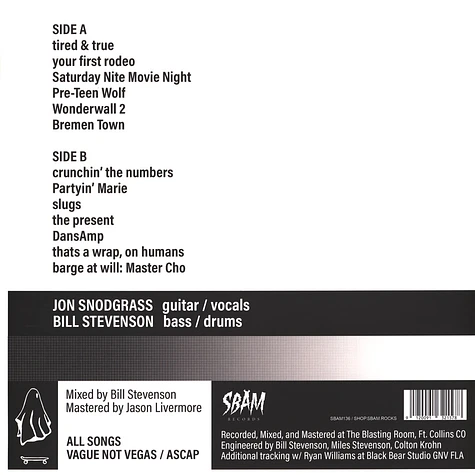 Jon Snodgrass & Buddies - Barge At Will Colored Vinyl Edition