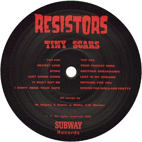 Resistors - Tiny Scars