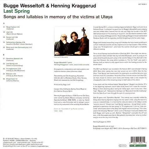 Bugge Wesseltoft / Kraggerud - Last Spring