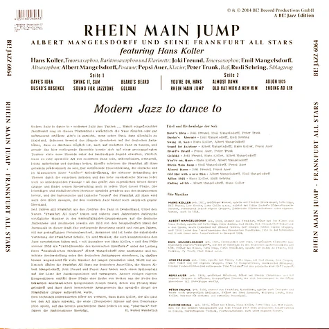 Albert Mangelsdorff & Frankfurt All Stars - Rhein Main Jump Feat. Hans Koller