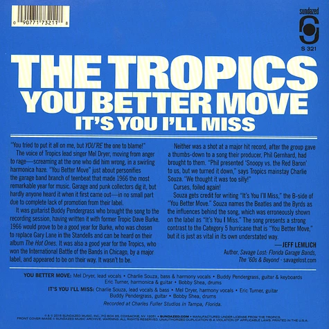 Tropics - You Better Move
