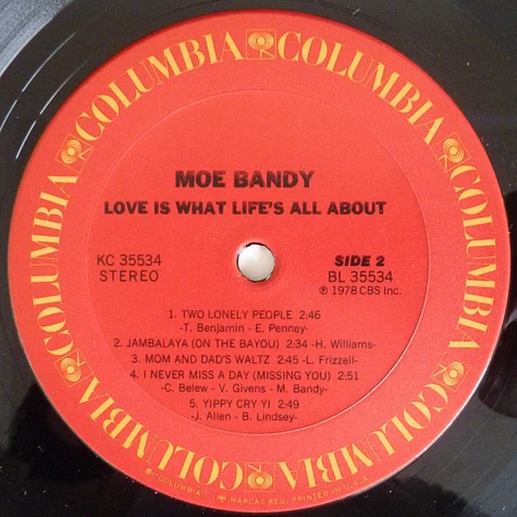 Moe Bandy - Love Is What Life's All About