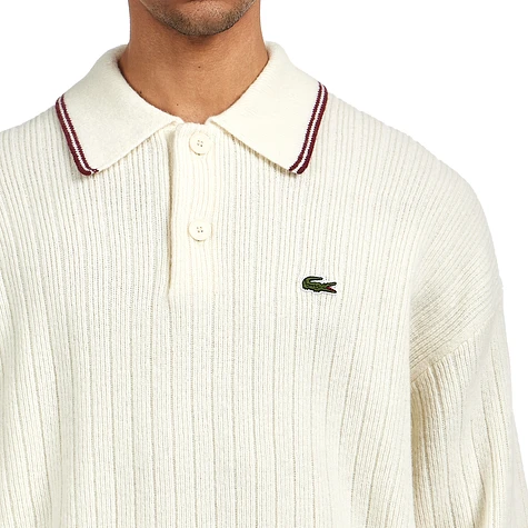 Lacoste - Carded Wool Polo Neck Sweater