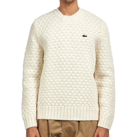 Lacoste - Carded Wool Fancy Knit Sweater