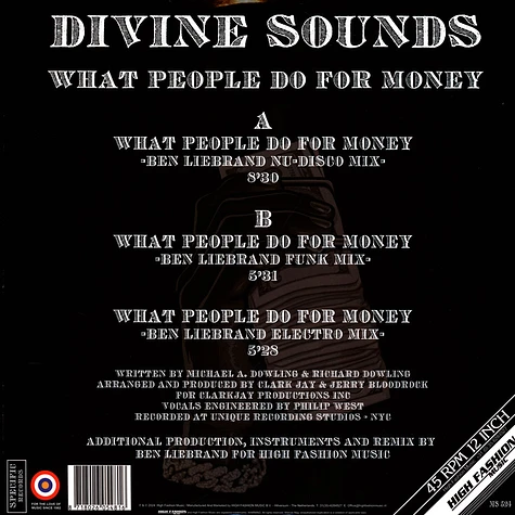 Divine Sounds - What People Do For Money (Ben Liebrand Remixes) Gold Vinyl Edition