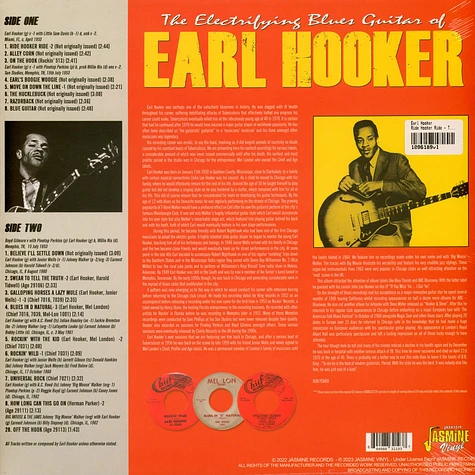 Earl Hooker - Ride Hooker Ride - The Electrifying Blues Guitar Of .. Black Vinyl Edition