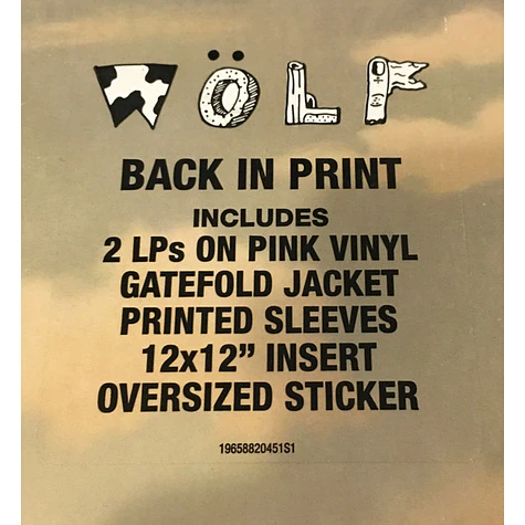 Tyler The Creator - Wolf Hot Pink Vinyl Edition - Vinyl 2LP - 2013 - EU ...