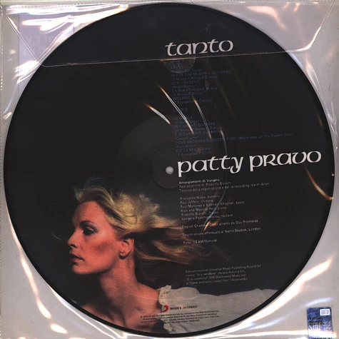 Patty Pravo - Tanto Picture Disc Edition