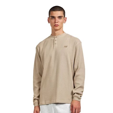 New Balance - Waffle Knit Long Sleeve Henley