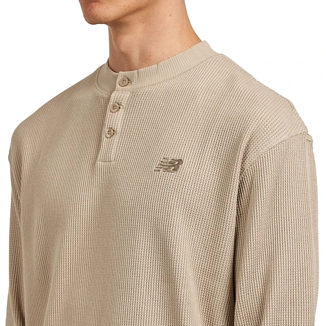 New Balance - Waffle Knit Long Sleeve Henley