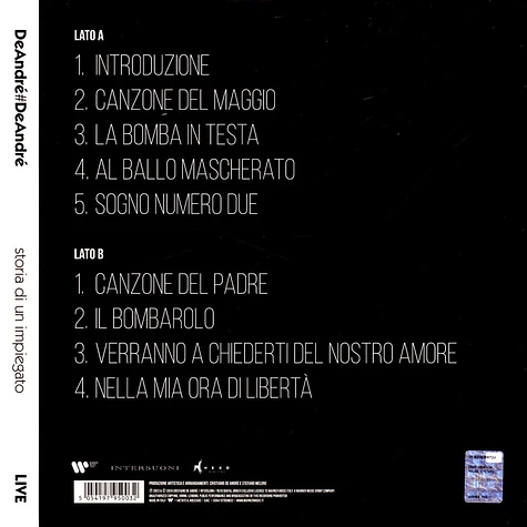 Cristiano De Andre' - Deandré#Deandré Storia Di Un Impiegato 50th Anniversary Edition