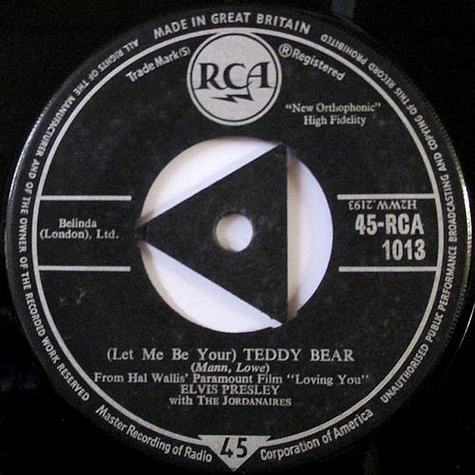 Elvis Presley With The Jordanaires - (Let Me Be Your) Teddy Bear