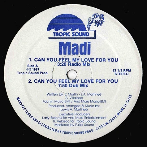 Madi - Can You Feel My Love For You
