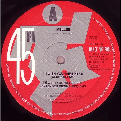 Mellee - Wish You Were Here