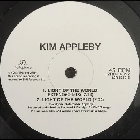 Kim Appleby - Light Of The World