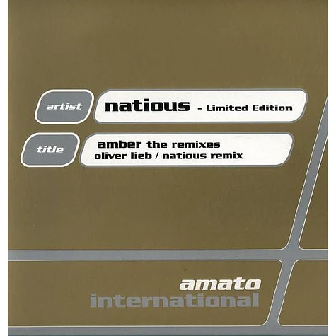 Natious - Amber The Remixes - Part 1