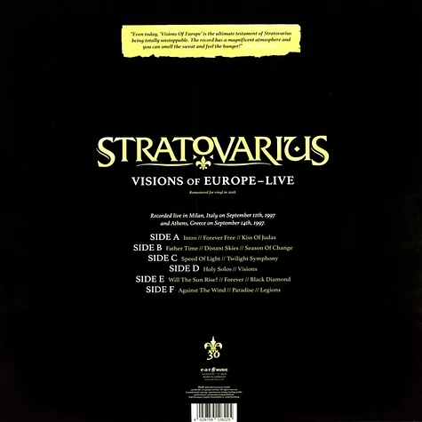 Stratovarius - Visions Of Europe Reissue 2018