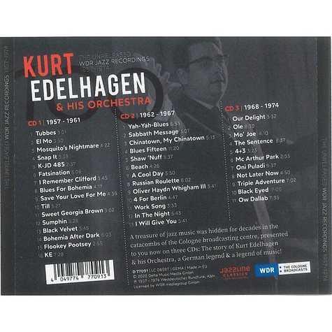 Orchester Kurt Edelhagen - The Unreleased WDR Jazz Recordings 1957 - 1974