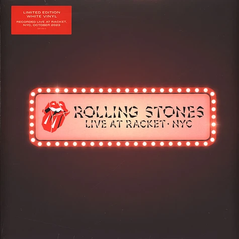 The Rolling Stones - Live At Racket, Nyc Record Store Day 2024 Solid White Vinyl Edition